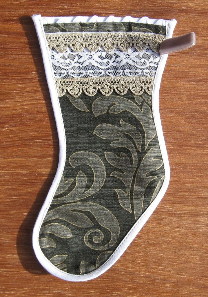 Christmas,candy bar,stockings,approx 8.5",upcycled,designer, fabric,swatches,trimmed,novelty,glasses case,gift card,candy bar, trinket