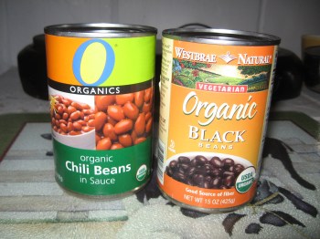 can each of Chili Beans w/ Sauce and Black Beans