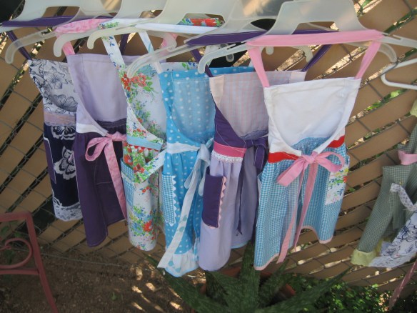 Little Girl Aprons made by Ms. SpoolTeacher
