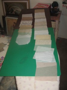 Using intuition to place the textures and colors